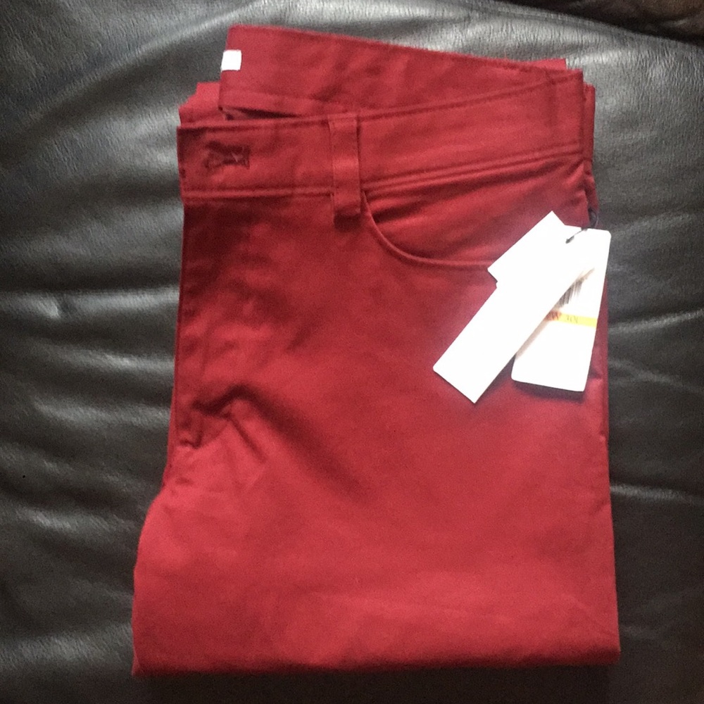 Slim fit Calvin Klein maroon pants 29x30